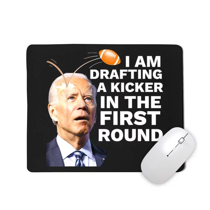 Confused Drafting Kicker Funny Fantasy Football Draft Party Mousepad