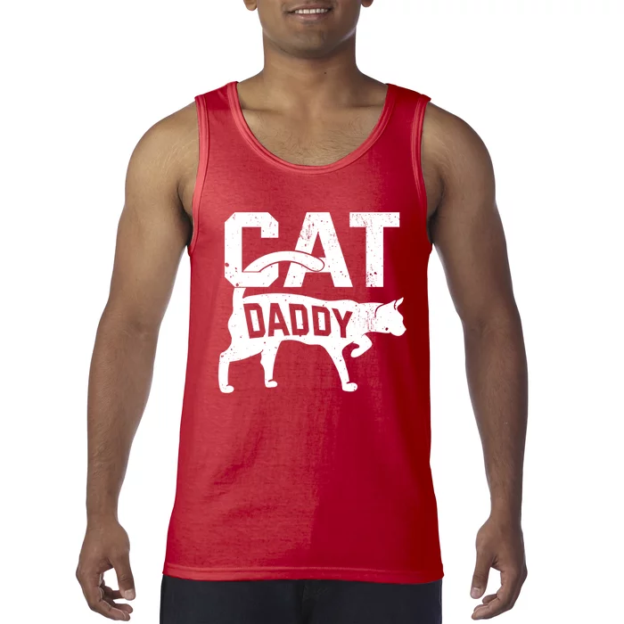 Cat Daddy Kitten Pet Owner Meow FatherS Day Tank Top