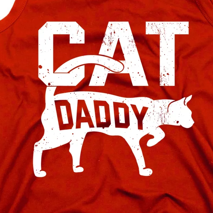 Cat Daddy Kitten Pet Owner Meow FatherS Day Tank Top