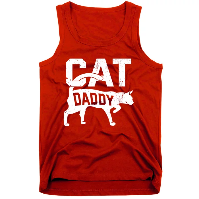 Cat Daddy Kitten Pet Owner Meow FatherS Day Tank Top