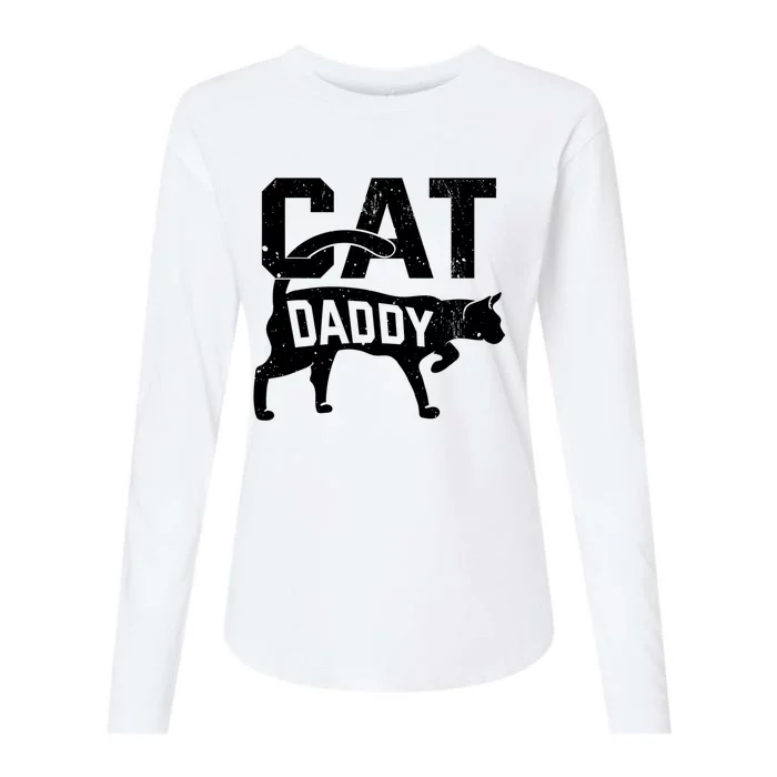 Cat Daddy Kitten Pet Owner Meow FatherS Day Womens Cotton Relaxed Long Sleeve T-Shirt