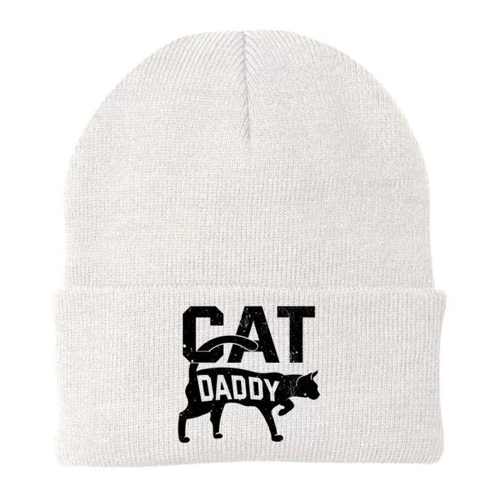 Cat Daddy Kitten Pet Owner Meow FatherS Day Knit Cap Winter Beanie