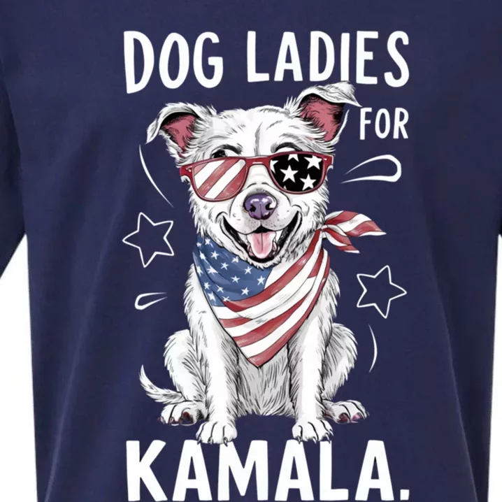 Cute Dog Kamala Dog Ladies Cute Gift Sueded Cloud Jersey T-Shirt