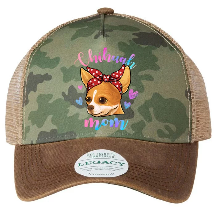 Chihuahua Dog Lover Funny Cute Mom Mama Mother Great Gift Legacy Tie Dye Trucker Hat