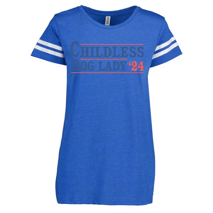 Childless Dog Lady Ladies Voting Election 2024 Usa Kamala Harris 20224 Enza Ladies Jersey Football T-Shirt