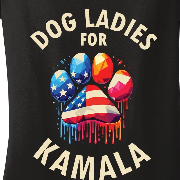 Childless Dog Ladies Women's V-Neck T-Shirt