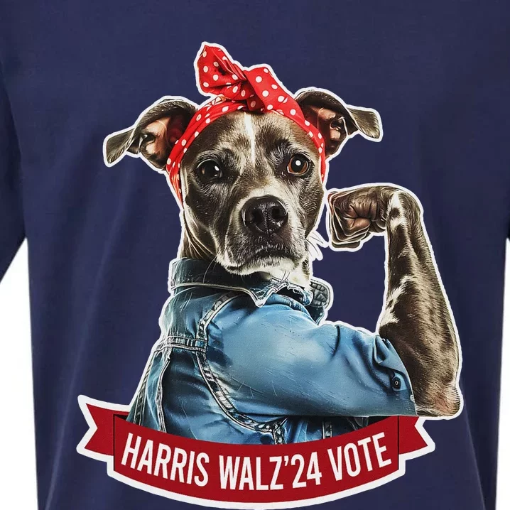 Childless Dog Lady Kamala Harris Tim Walz Vote Election Sueded Cloud Jersey T-Shirt