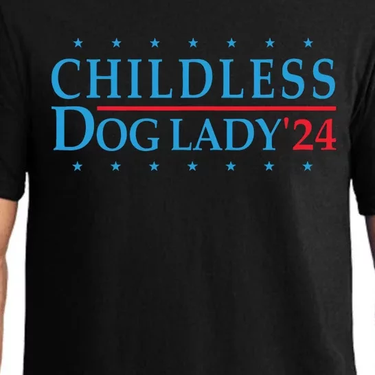 Childless Dog Lady Election Vote 2024 Patriotic Pajama Set