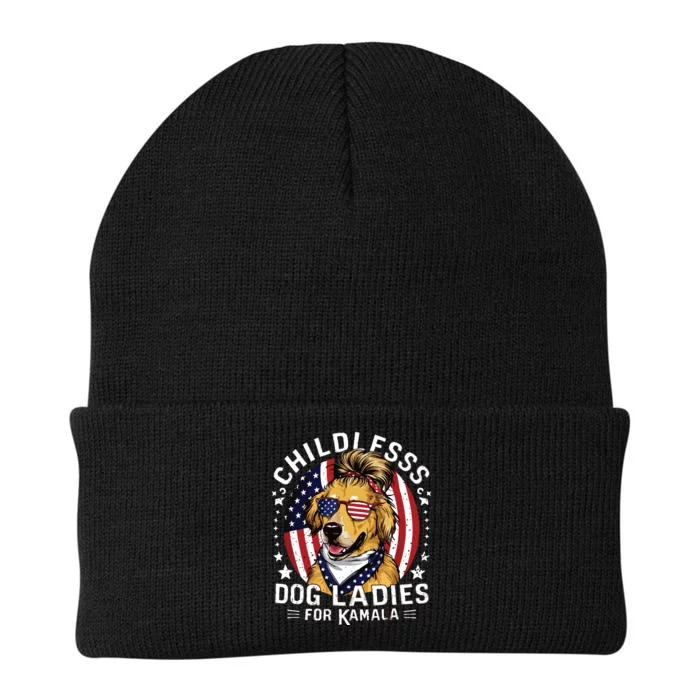 Childless Dog Lady Golden Retriever Knit Cap Winter Beanie