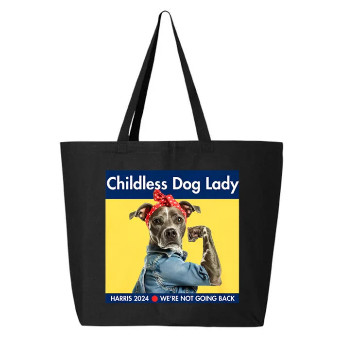 Childless Dog Lady Is Voting Kamala Election Usa 2024 25L Jumbo Tote