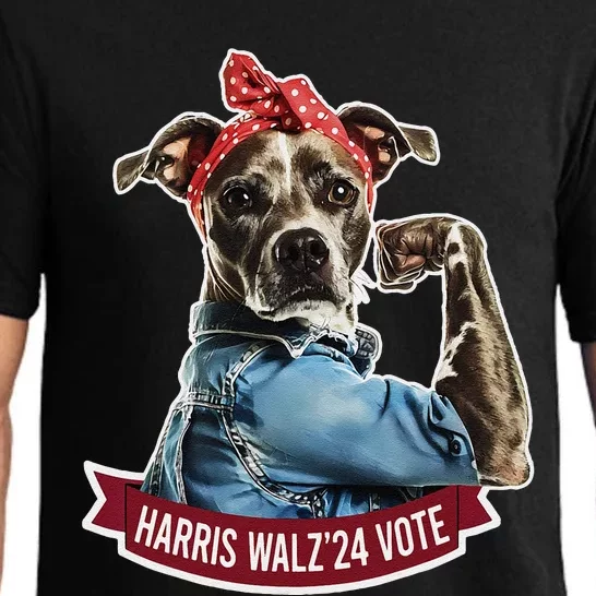 Childless Dog Lady Kamala Harris Tim Walz Vote Election Pajama Set