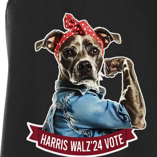 Childless Dog Lady Kamala Harris Tim Walz Vote Election Women's Racerback Tank