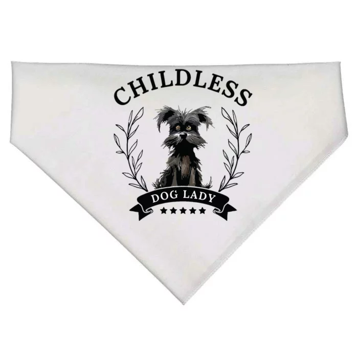 Childless Dog Lady For President 2024 Childless Dog Lady USA-Made Doggie Bandana