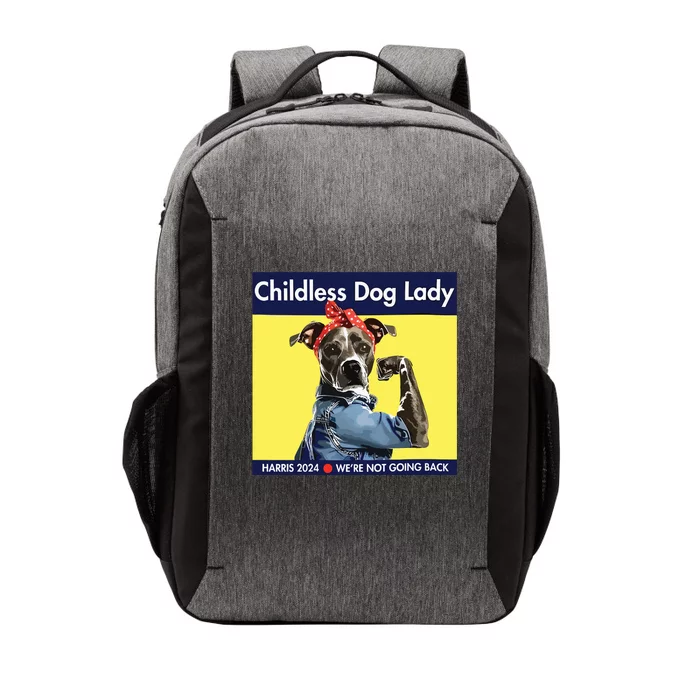 Childless Dog Lady Is Voting Kamala Election Usa 2024 Vector Backpack