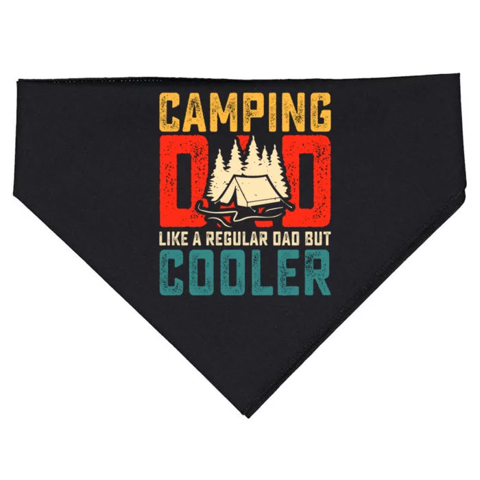 Camping Dad Like A Regular Dad But Cooler USA-Made Doggie Bandana