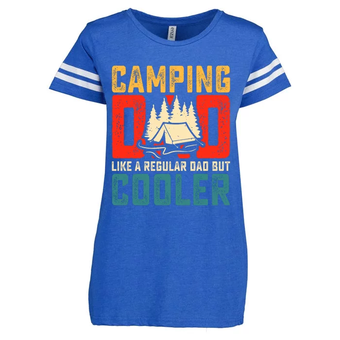 Camping Dad Like A Regular Dad But Cooler Enza Ladies Jersey Football T-Shirt