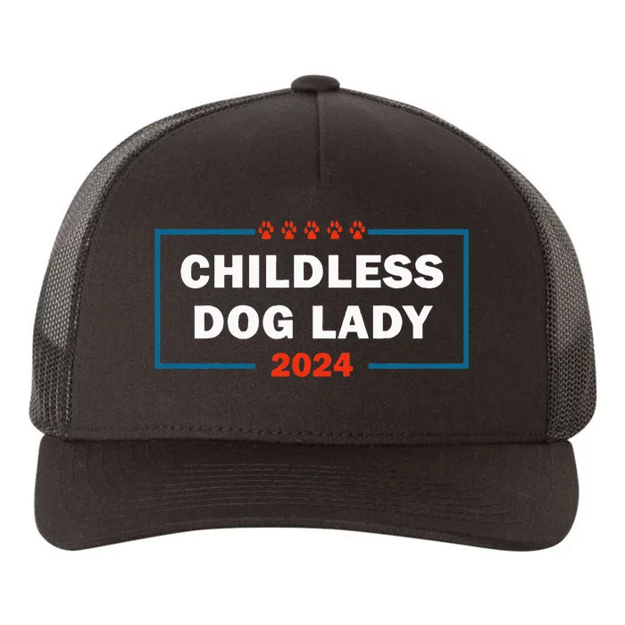 Childless Dog Lady Is Voting Kamala Election Usa 2024 Yupoong Adult 5-Panel Trucker Hat