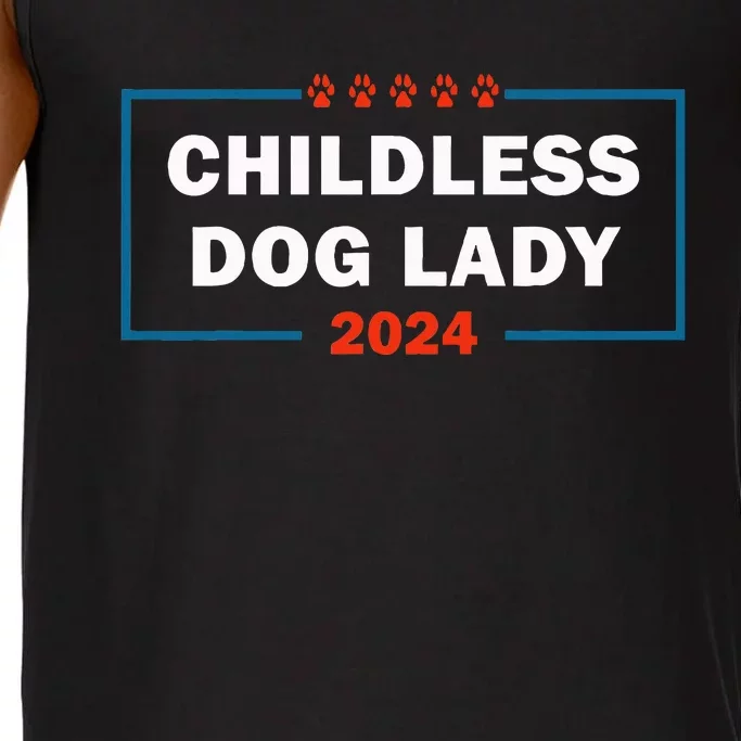 Childless Dog Lady Is Voting Kamala Election Usa 2024 Comfort Colors® Tank Top