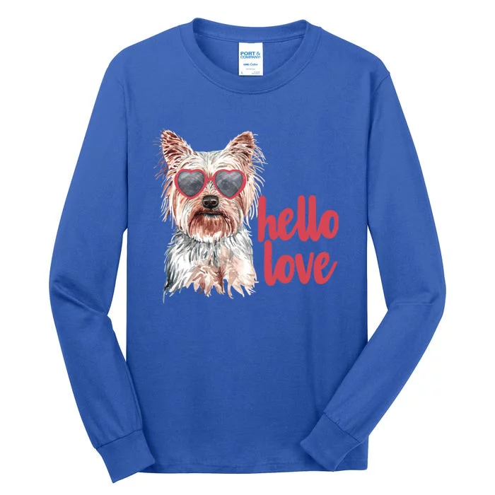 Cute Dog Lover Valentines Days Gift Her Gift Tall Long Sleeve T-Shirt