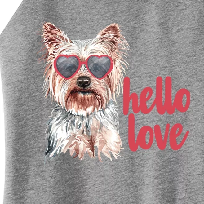 Cute Dog Lover Valentines Days Gift Her Gift Women’s Perfect Tri Rocker Tank