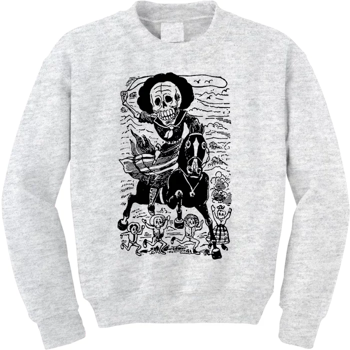 Calavera De La Adelita Kids Sweatshirt