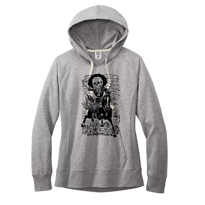 Calavera De La Adelita Women's Fleece Hoodie