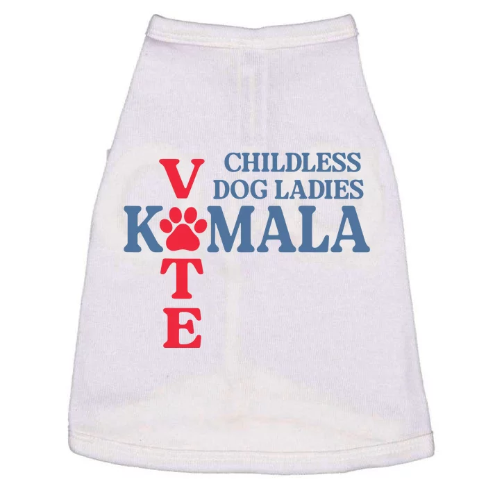 Childless Dog Ladies Vote For Kamala Harris 2024 Dog Lady Doggie Tank