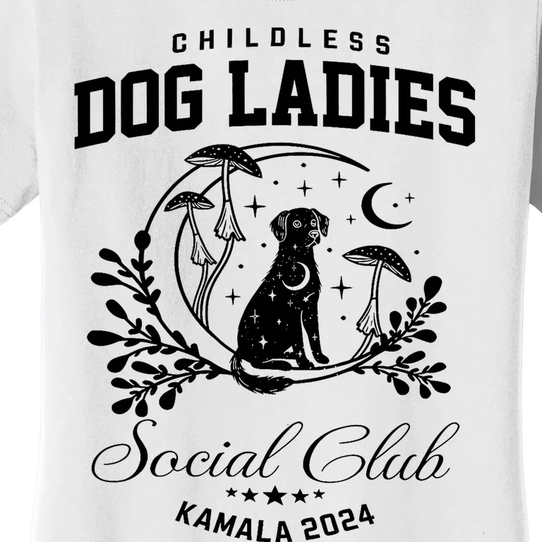 Childless Dog Lady Social Club President Kamala Harris 2024 Women's T-Shirt