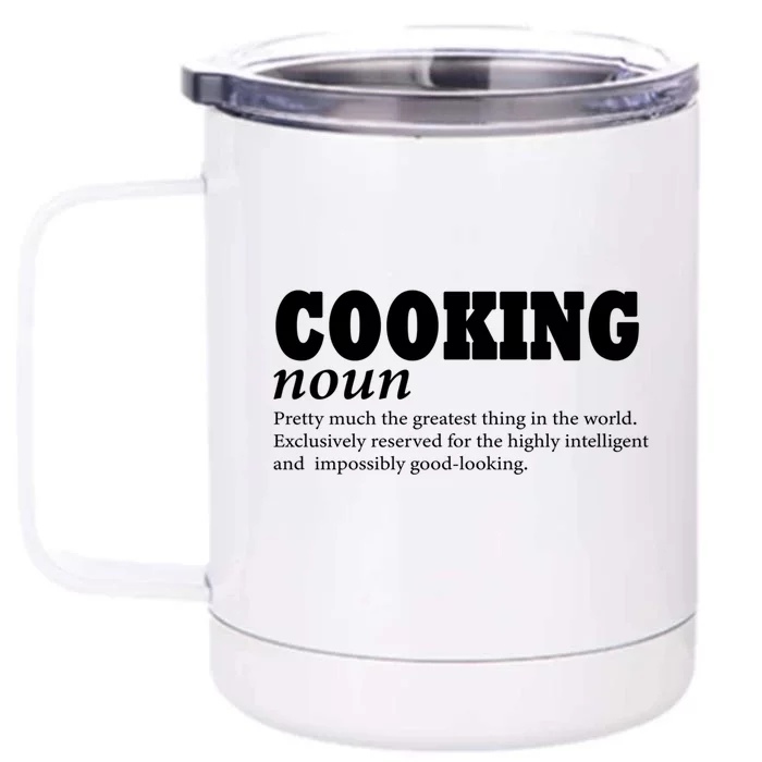 Cooking Definition Love To Cook Funny Cooking Mom Funny Gift Front & Back 12oz Stainless Steel Tumbler Cup