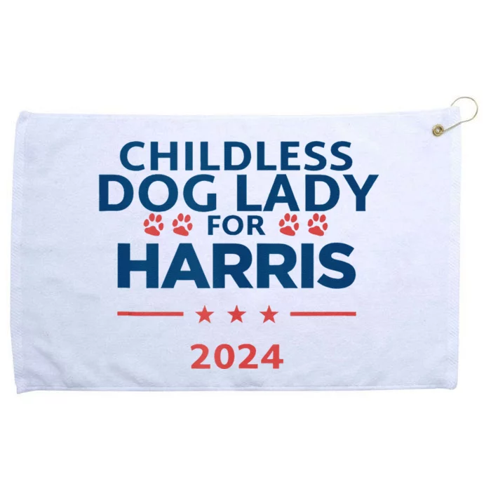 Childless Dog Lady For Harris 2024 Grommeted Golf Towel