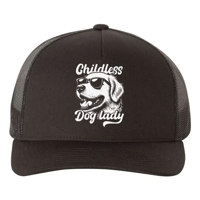 Childless Dog Lady Funny Dog Lover Meme Yupoong Adult 5-Panel Trucker Hat