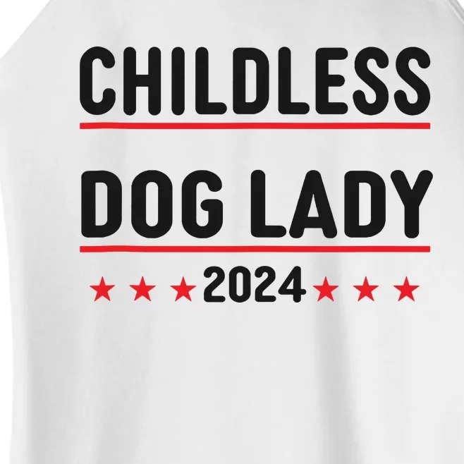 Childless Dog Ladies Dog Lady Women’s Perfect Tri Rocker Tank