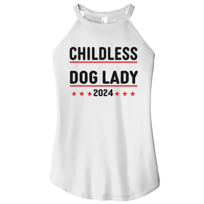 Childless Dog Ladies Dog Lady Women’s Perfect Tri Rocker Tank