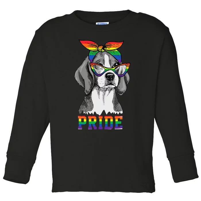 Cute Dog Lover Puppy Owner Beagle Mom Dad Gay Lesbian LGBT Toddler Long Sleeve Shirt