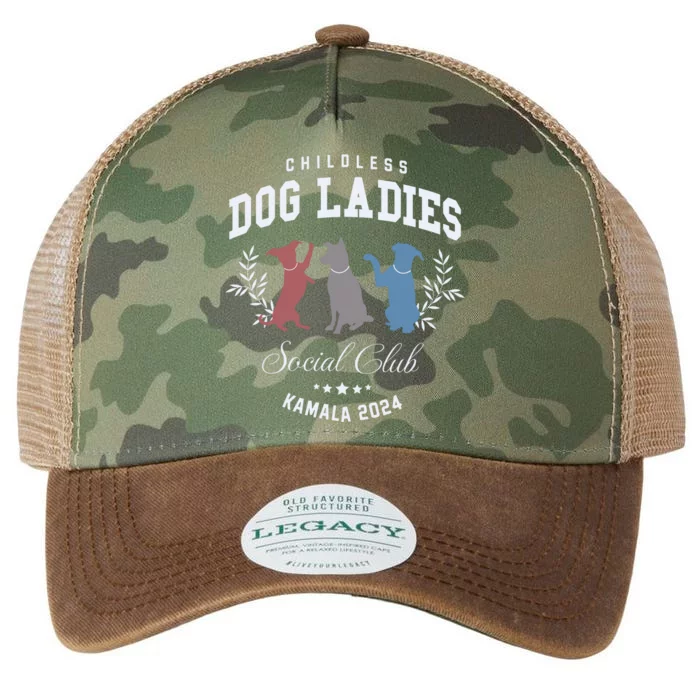 Childless Dog Lady Social Club President Kamala Harris 2024 Legacy Tie Dye Trucker Hat