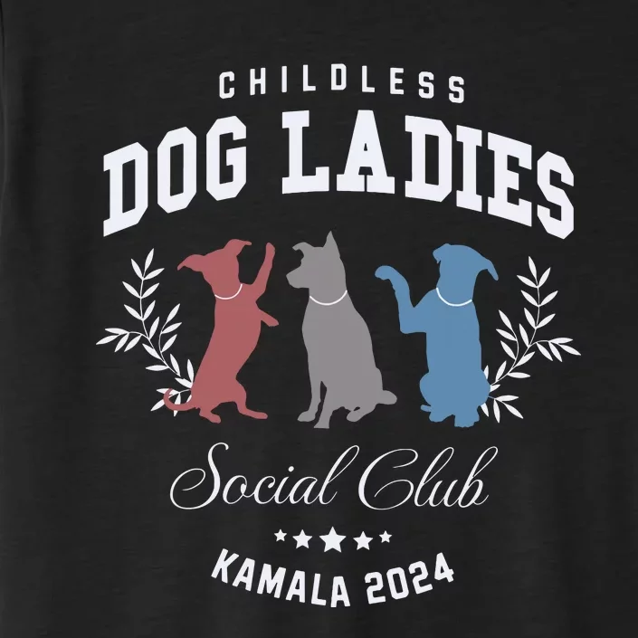 Childless Dog Lady Social Club President Kamala Harris 2024 ChromaSoft Performance T-Shirt