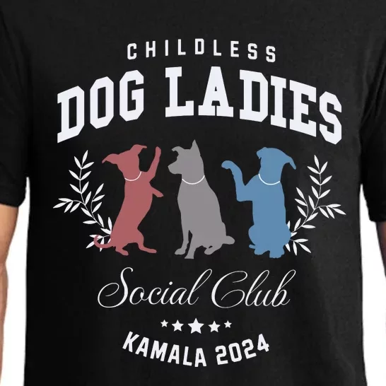 Childless Dog Lady Social Club President Kamala Harris 2024 Pajama Set