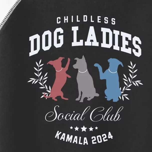 Childless Dog Lady Social Club President Kamala Harris 2024 Toddler Fine Jersey T-Shirt