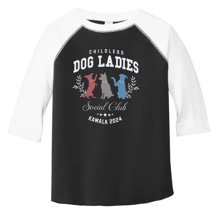 Childless Dog Lady Social Club President Kamala Harris 2024 Toddler Fine Jersey T-Shirt