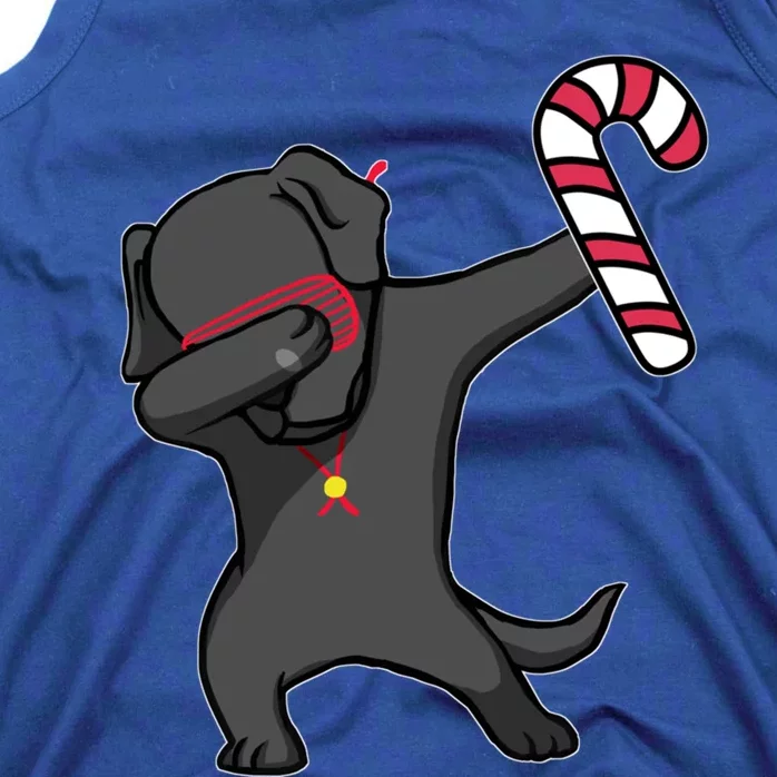 Christmas Dabbing Labrador Puppy Dog Candy Cane Dance Gift Funny Gift Tank Top