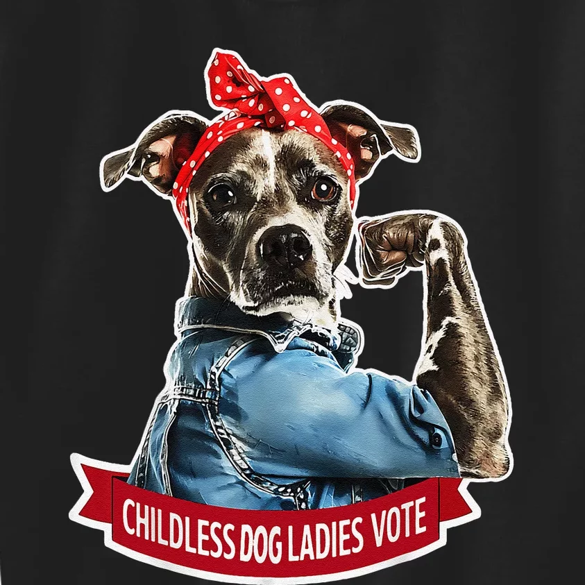 Childless Dog Ladies Vote Gift Kids Sweatshirt