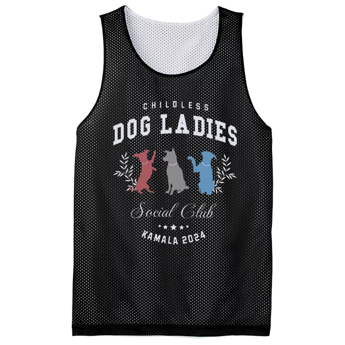 Childless Dog Lady Social Club President Kamala Harris 2024 Gift Mesh Reversible Basketball Jersey Tank