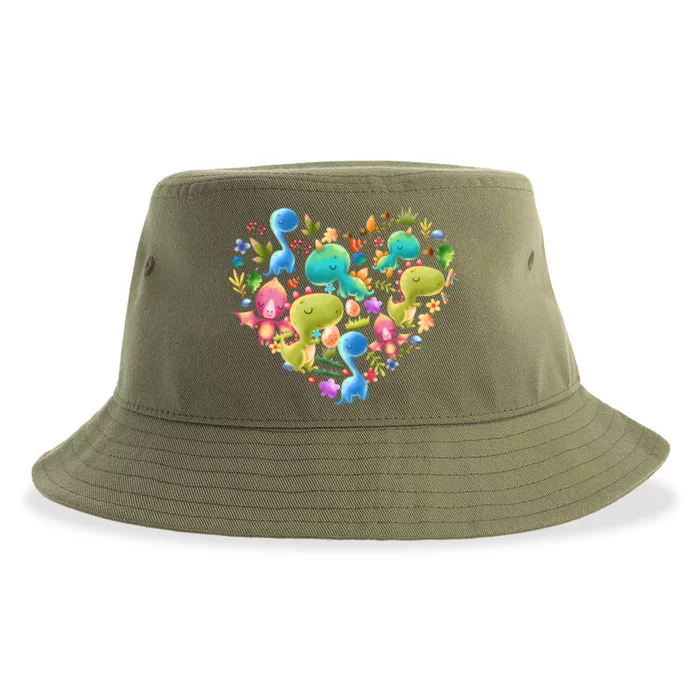 Cute Dino Lover Crazy Dinosaur Love Funny Gift Sustainable Bucket Hat