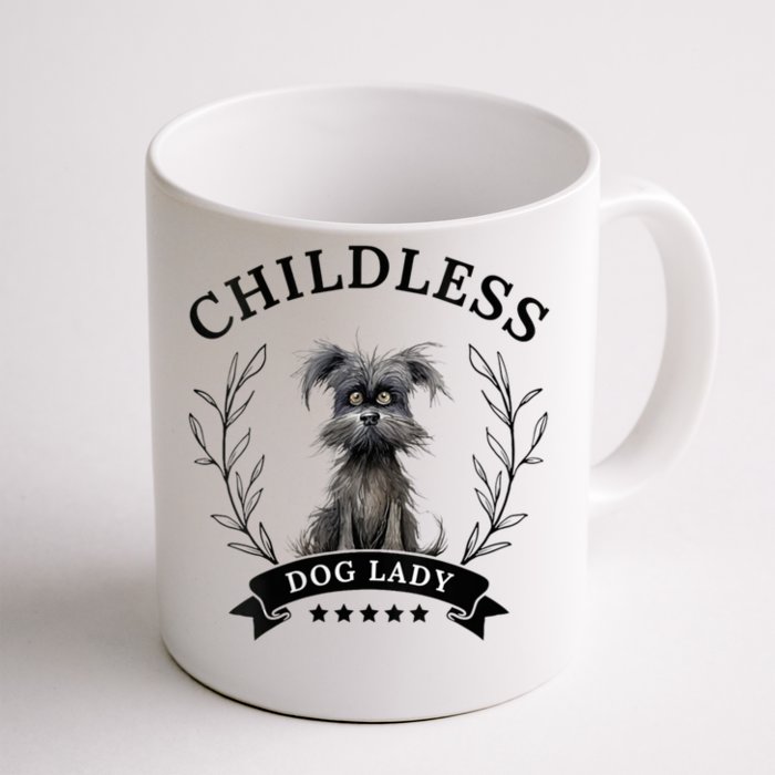 Childless Dog Lady For President 2024 Childless Dog Lady Front & Back Coffee Mug