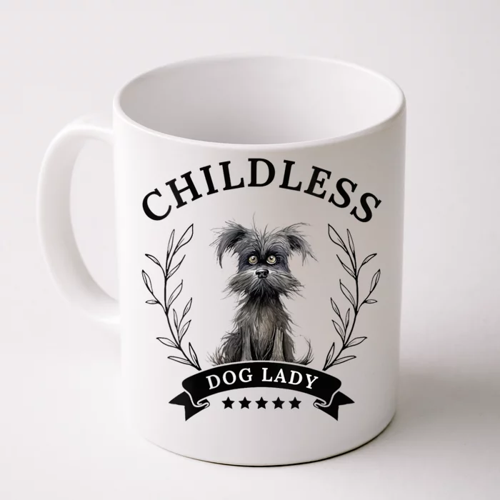 Childless Dog Lady For President 2024 Childless Dog Lady Front & Back Coffee Mug