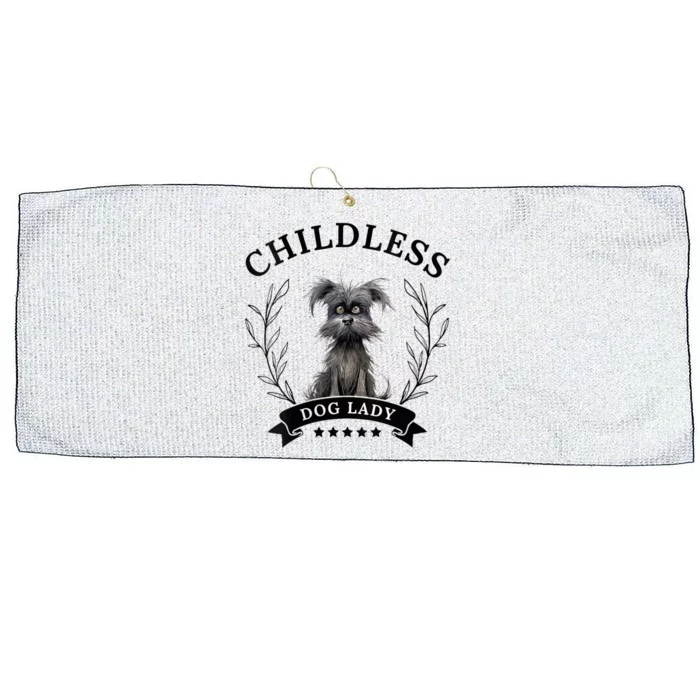 Childless Dog Lady For President 2024 Childless Dog Lady Large Microfiber Waffle Golf Towel