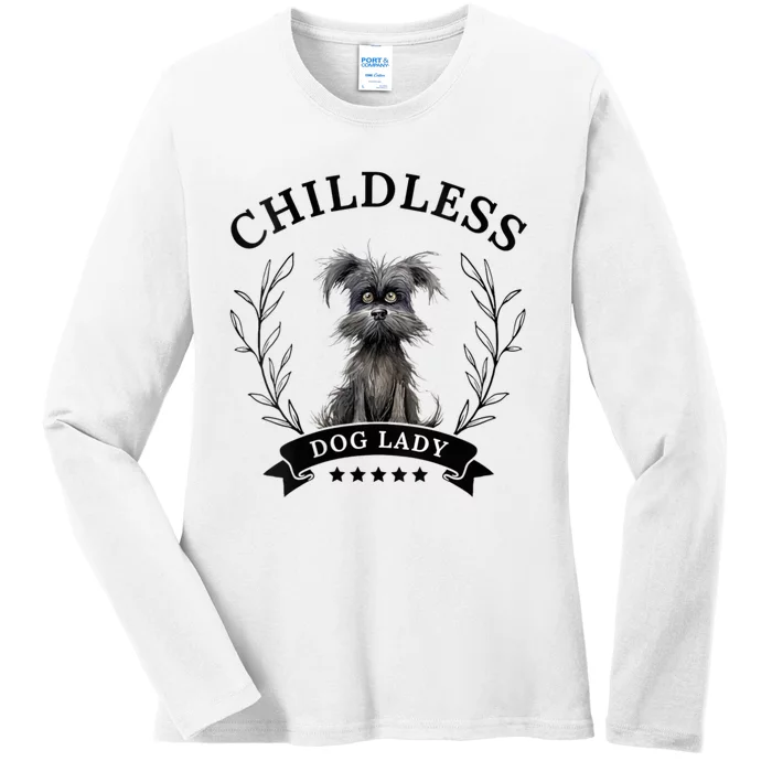 Childless Dog Lady For President 2024 Childless Dog Lady Ladies Long Sleeve Shirt