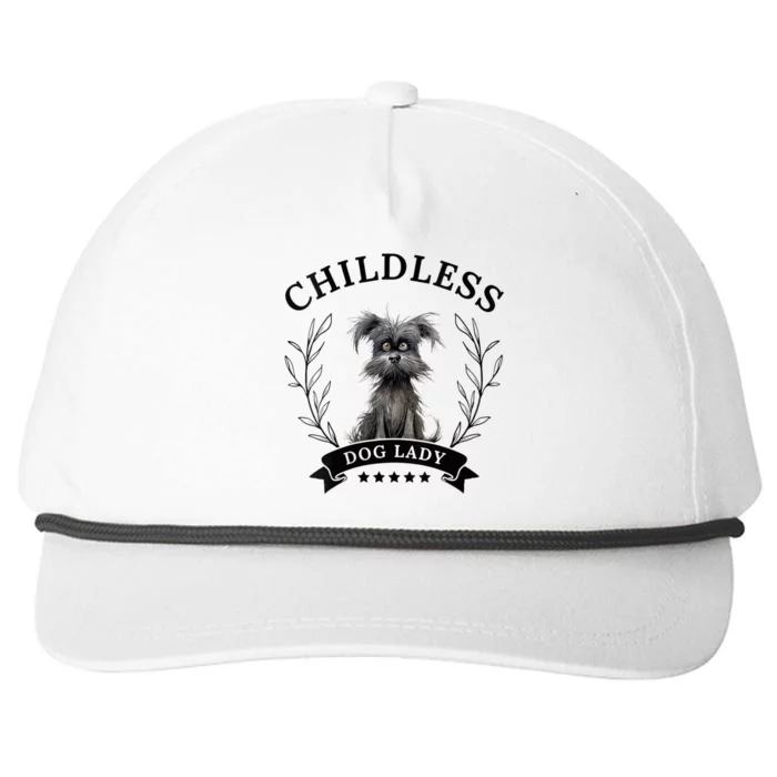 Childless Dog Lady For President 2024 Childless Dog Lady Snapback Five-Panel Rope Hat