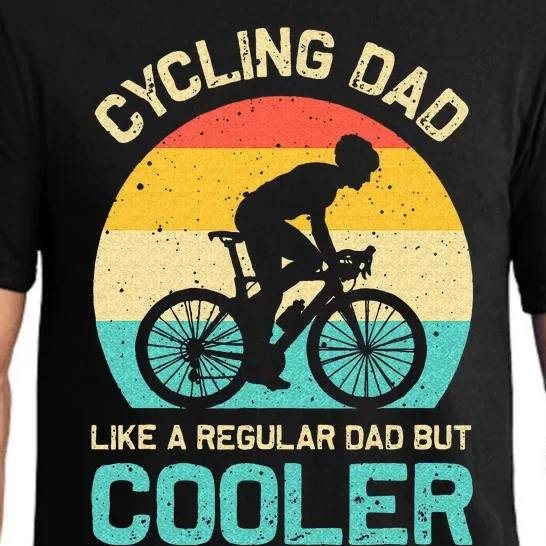 Cycling Dad Like A Regular Dad But Cooler Funny Cyclist Gift Pajama Set