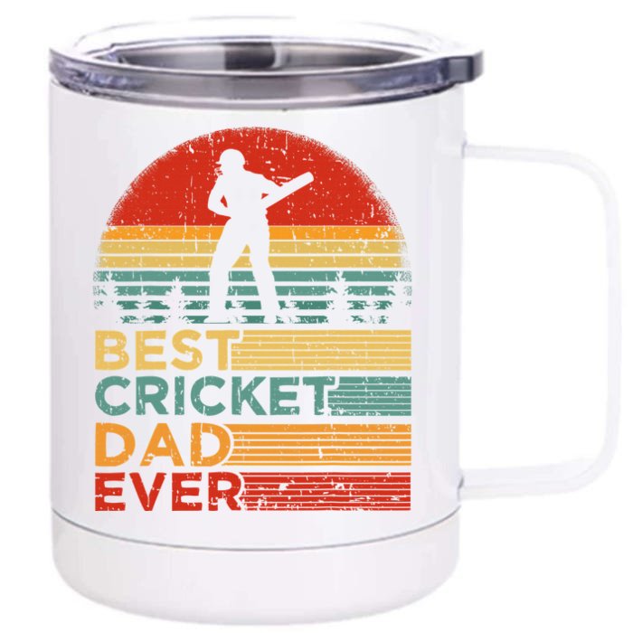 Cricket Dad Like A Normal Dad Just Cooler Cricket Player Front & Back 12oz Stainless Steel Tumbler Cup